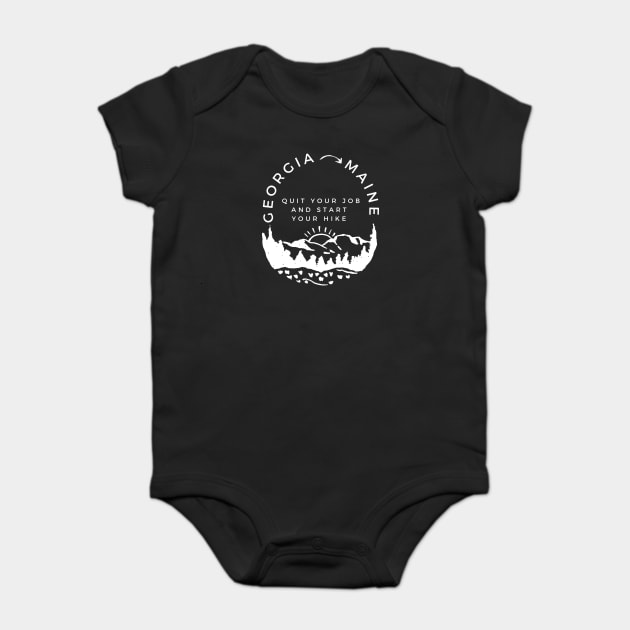 Georgia to Maine Baby Bodysuit by Camp Happy Hour